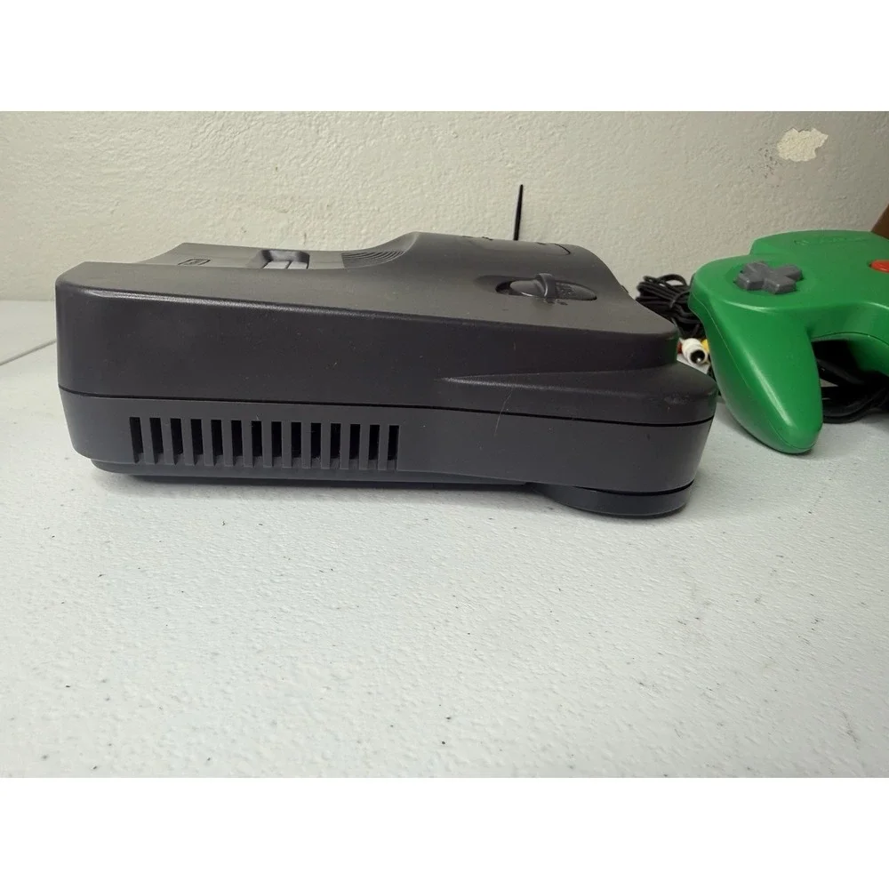Nintendo 64 Home Console - Black With OEM Controller And Memory Card Tested